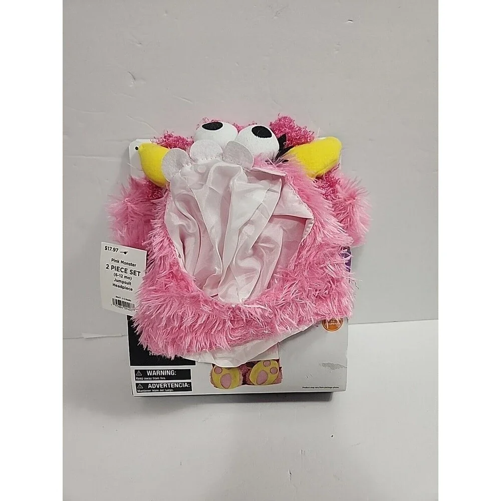 Baby Infants & Toddlers (0-6 Mo) Pink Monster Halloween Costume Complete NEW!